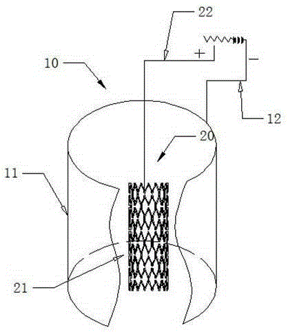 Electrochemical polishing device and method for support