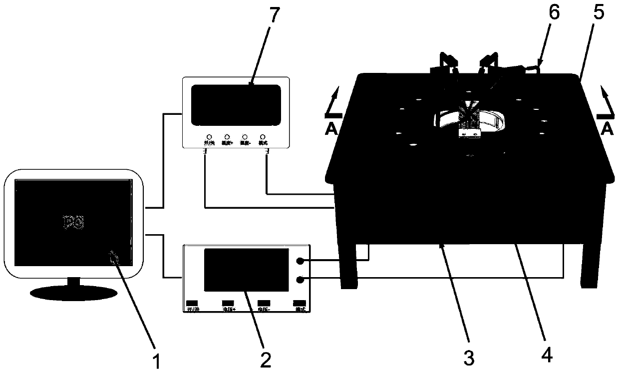 Piezoelectric element partition polarization device
