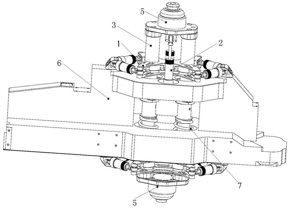 Shock absorbing mechanism and drone