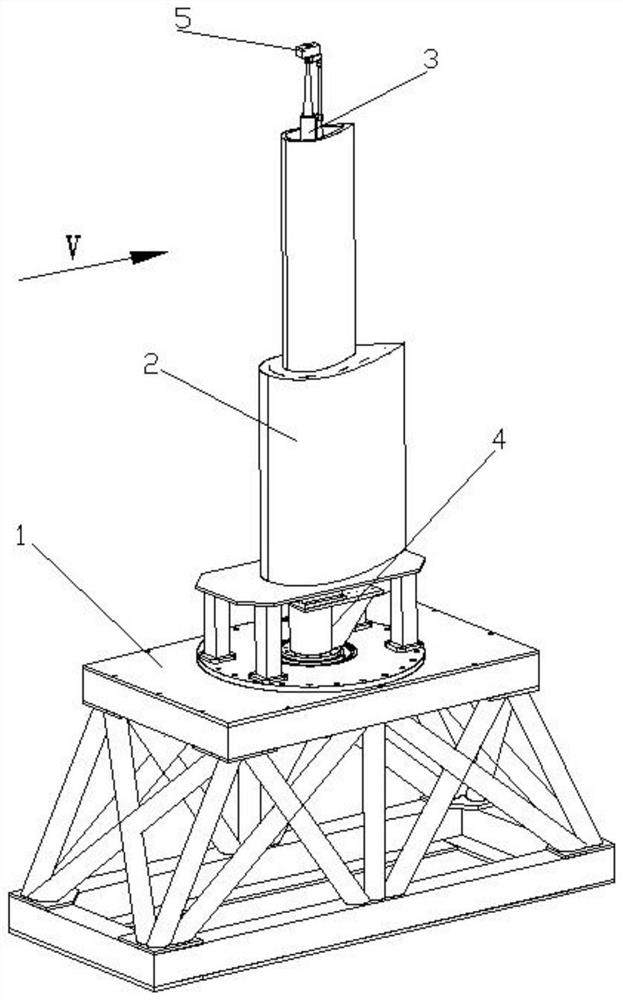 Wind tunnel test device for aerodynamic characteristics and manipulation characteristics of flexible parafoil