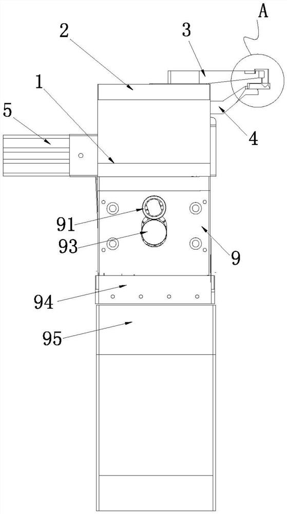 Material bar pressing and holding mechanism