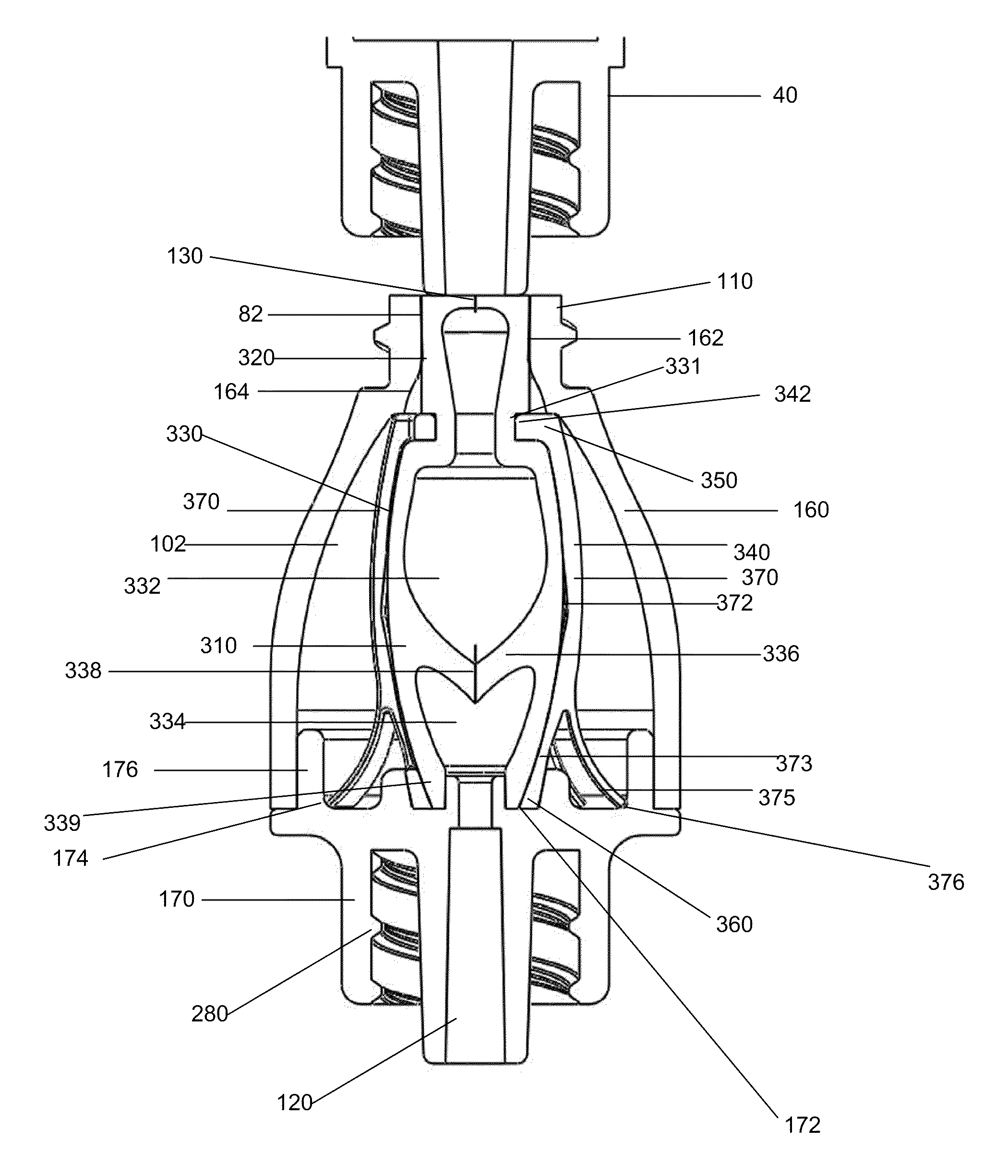 Medical Valve with Fluid Volume Alteration