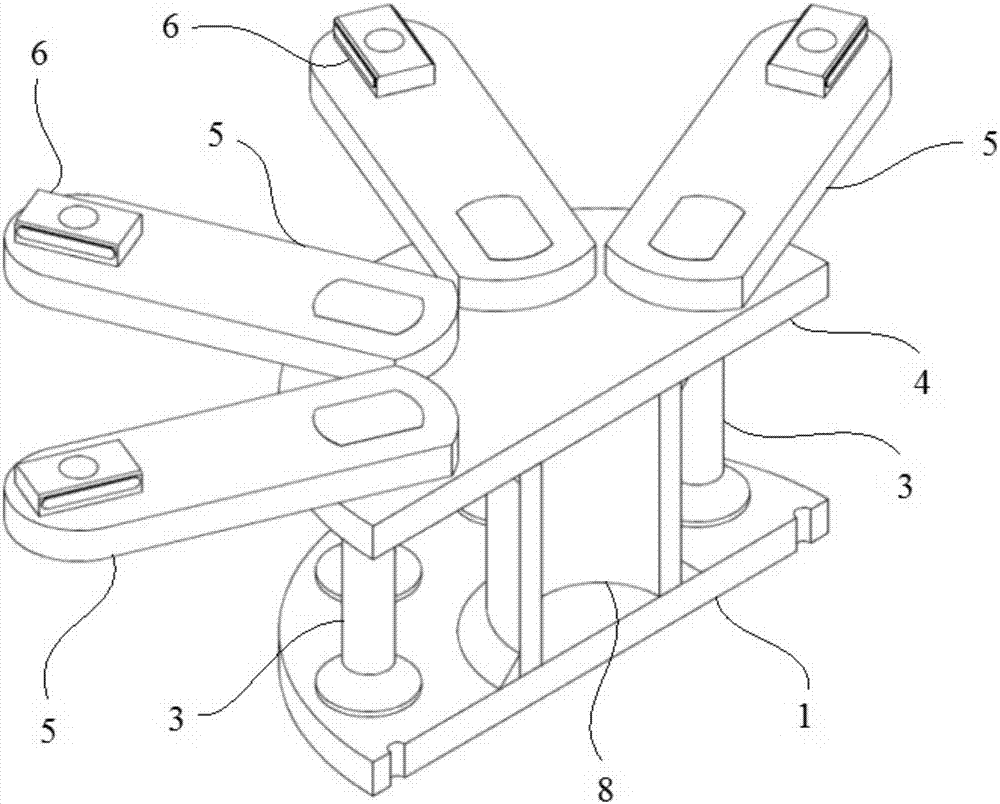 Novel all-dimensional twisting energy dissipation damping supporting seat