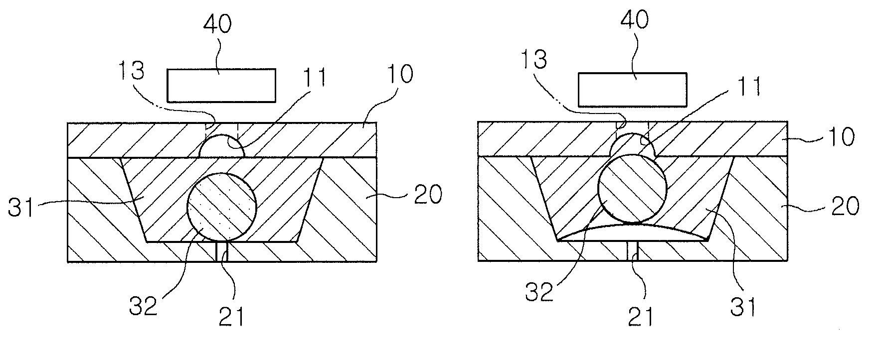 Magnetic microvalve using metal ball and method of manufacturing the same