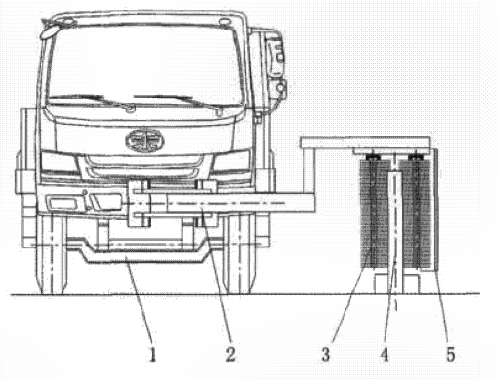 Movable vehicle body assembly and guardrail cleaning vehicle
