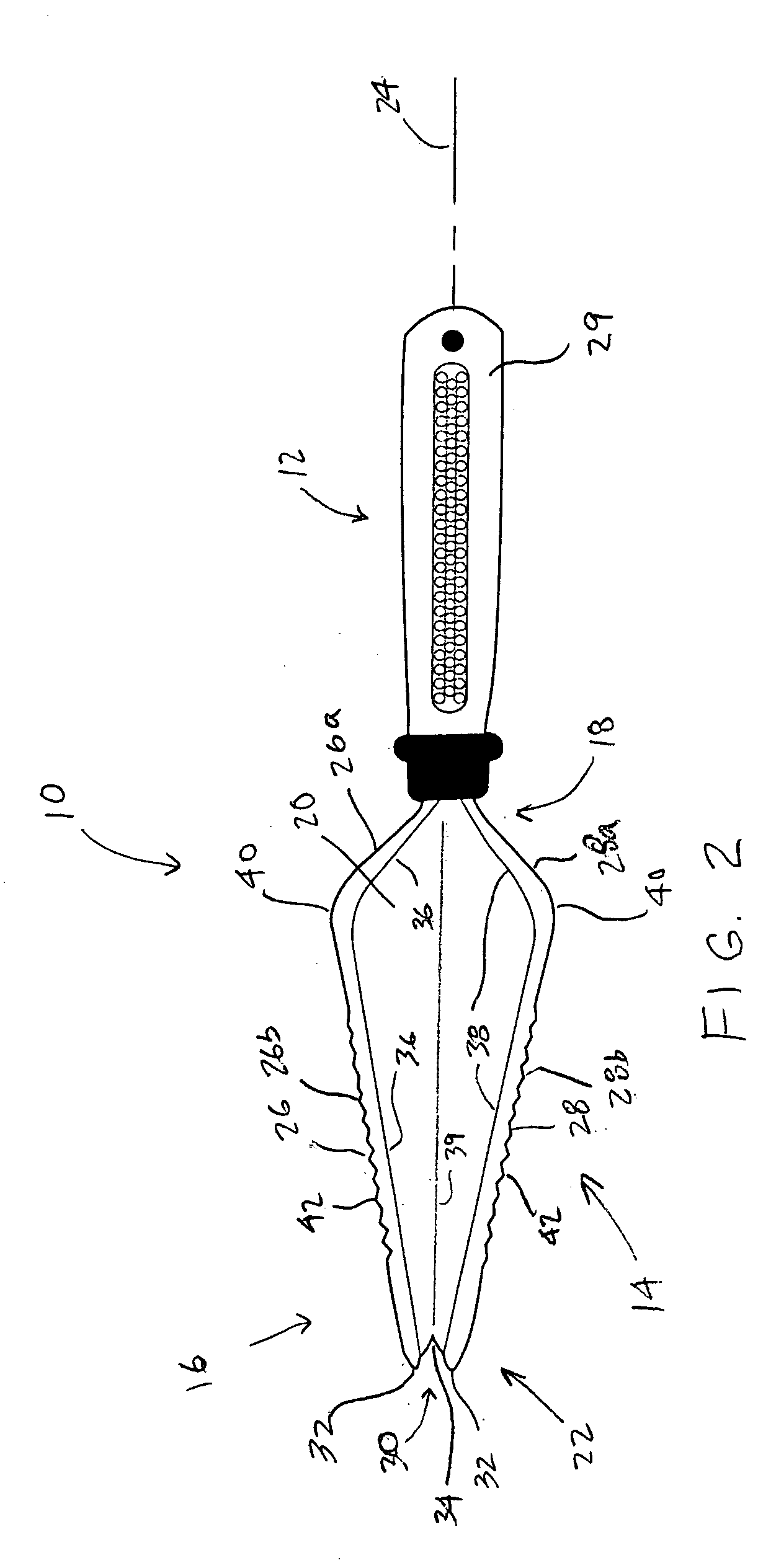 Hand held garden tool and method for making the same
