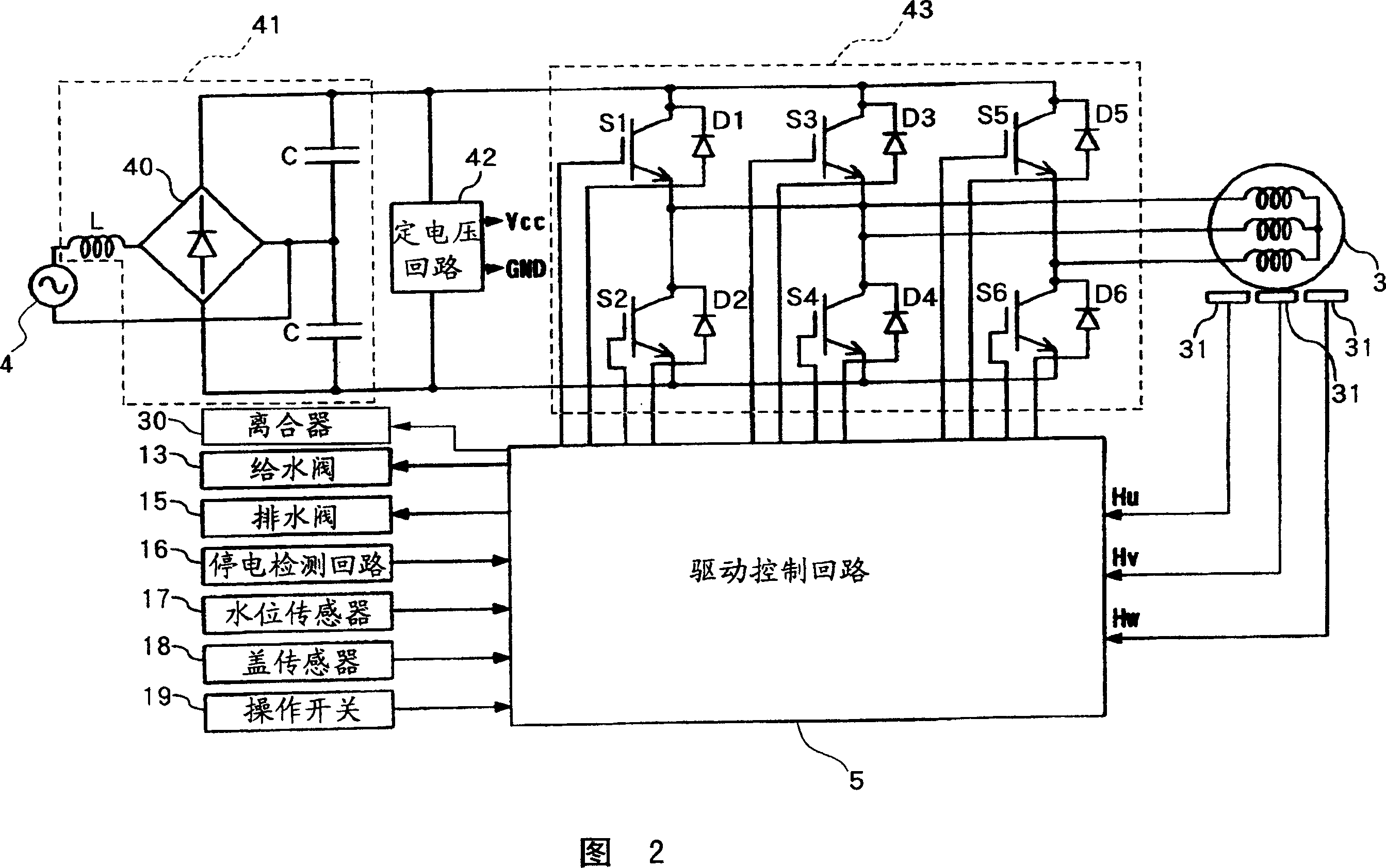Control equipment of brushless motor and washing machine with the same equipment