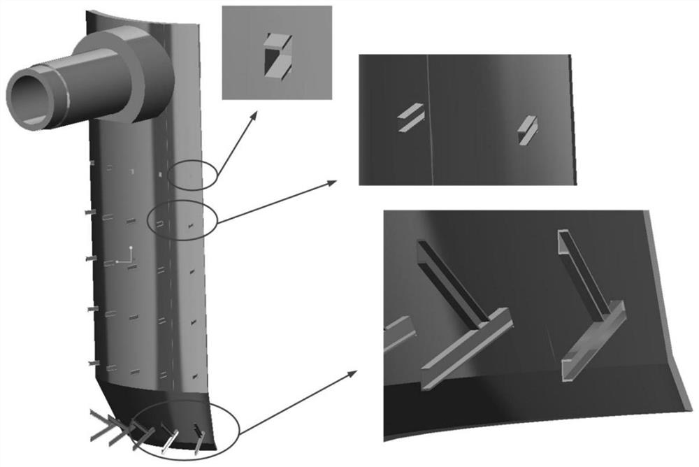 Channel steel bracket with spoiler structure for fixing the outer insulation layer of the reactor