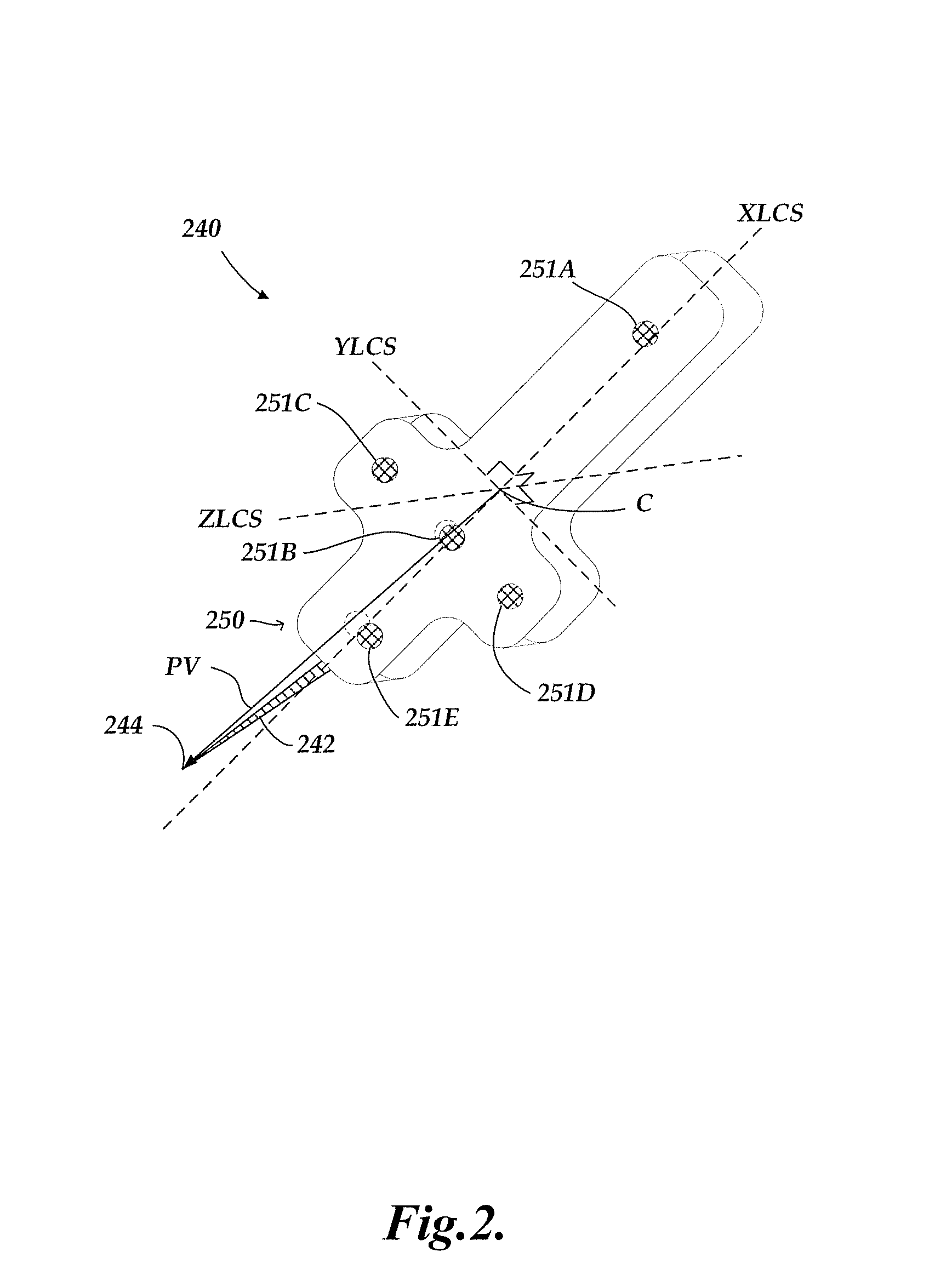 Global calibration for stereo vision probe