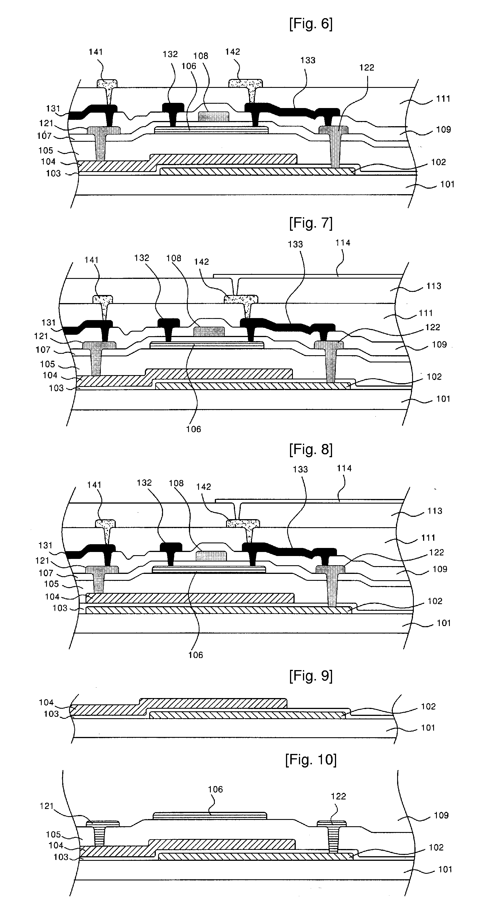 Liquid Crystal Panel Using the Film Transistor and Manufacturing Methods of the Same