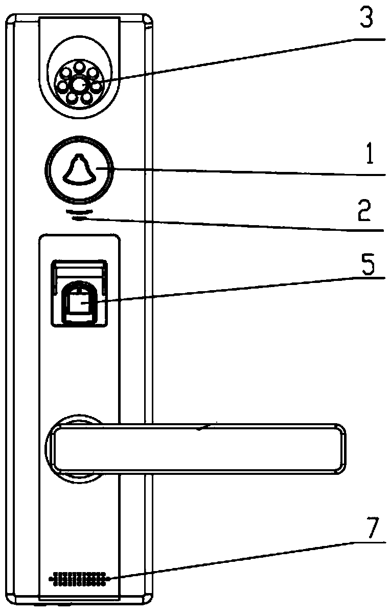 Smart lock, smart lock system and unlocking and locking method on basis of wireless network