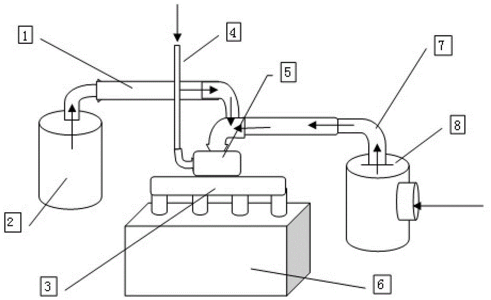 Watering and oil saving device for internal combustion engine