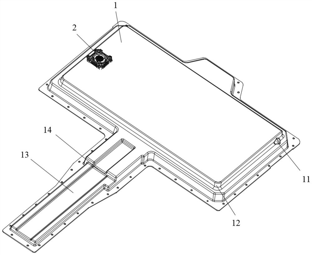 Battery upper box body assembly capable of delaying thermal runaway and battery assembly