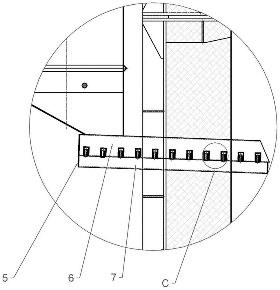 In-furnace heat adjusting system for horizontal high-temperature kiln