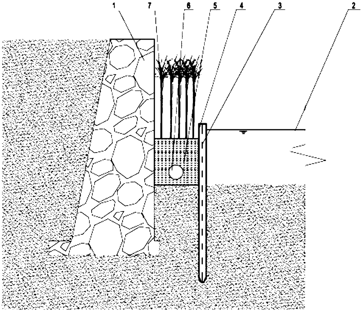 River channel ecological slope purification system