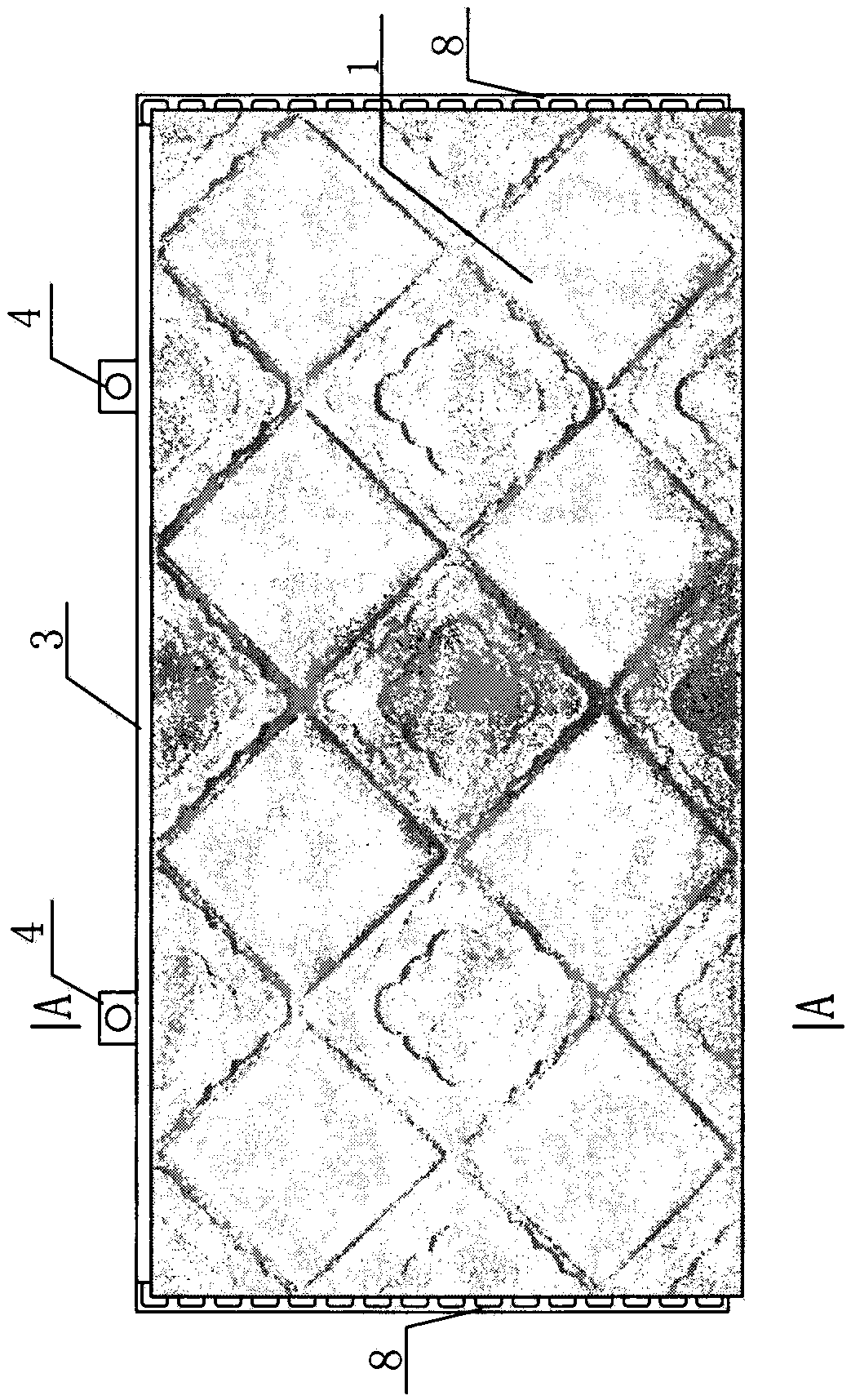 External thermal insulation cement decorative panel with vertical joints as rigid sealing joints