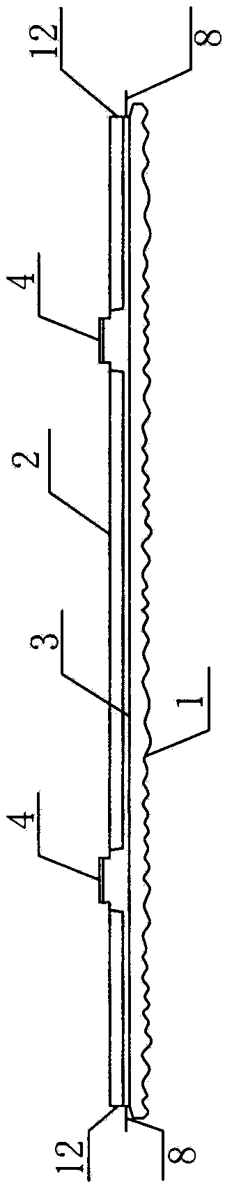 External thermal insulation cement decorative panel with vertical joints as rigid sealing joints