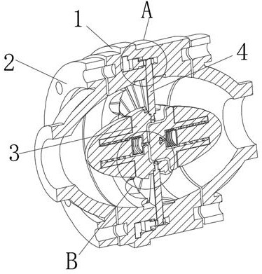 Valve structure without valve rod and capable of resisting water hammer effect