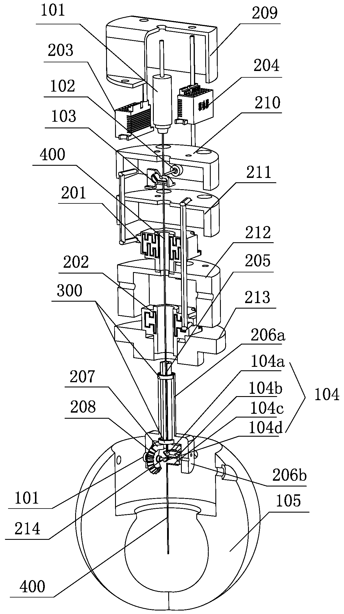 360-degree full-angle wide-area scanning head