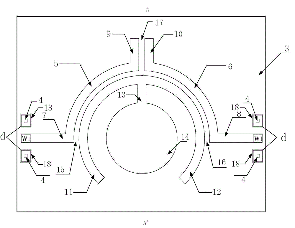 Gallium arsenide dual-mode band-pass filter and manufacturing method thereof