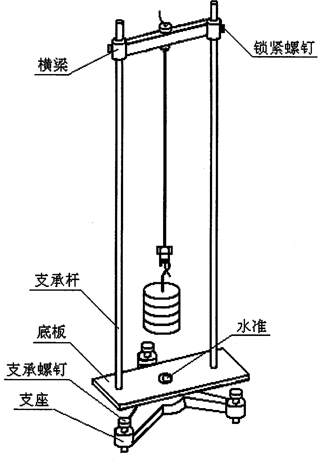 Device and method for measuring elasticity modulus of metallic material