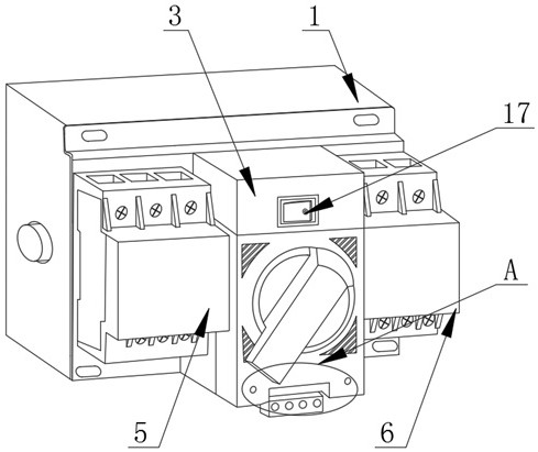 Power switch structure convenient to install and method