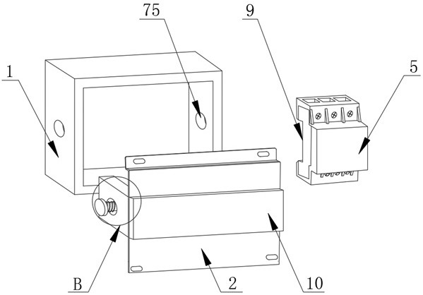 Power switch structure convenient to install and method