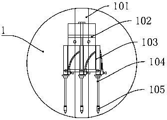 An integrated detection device for lens adjustment and mirror body folding of vehicle rearview mirror