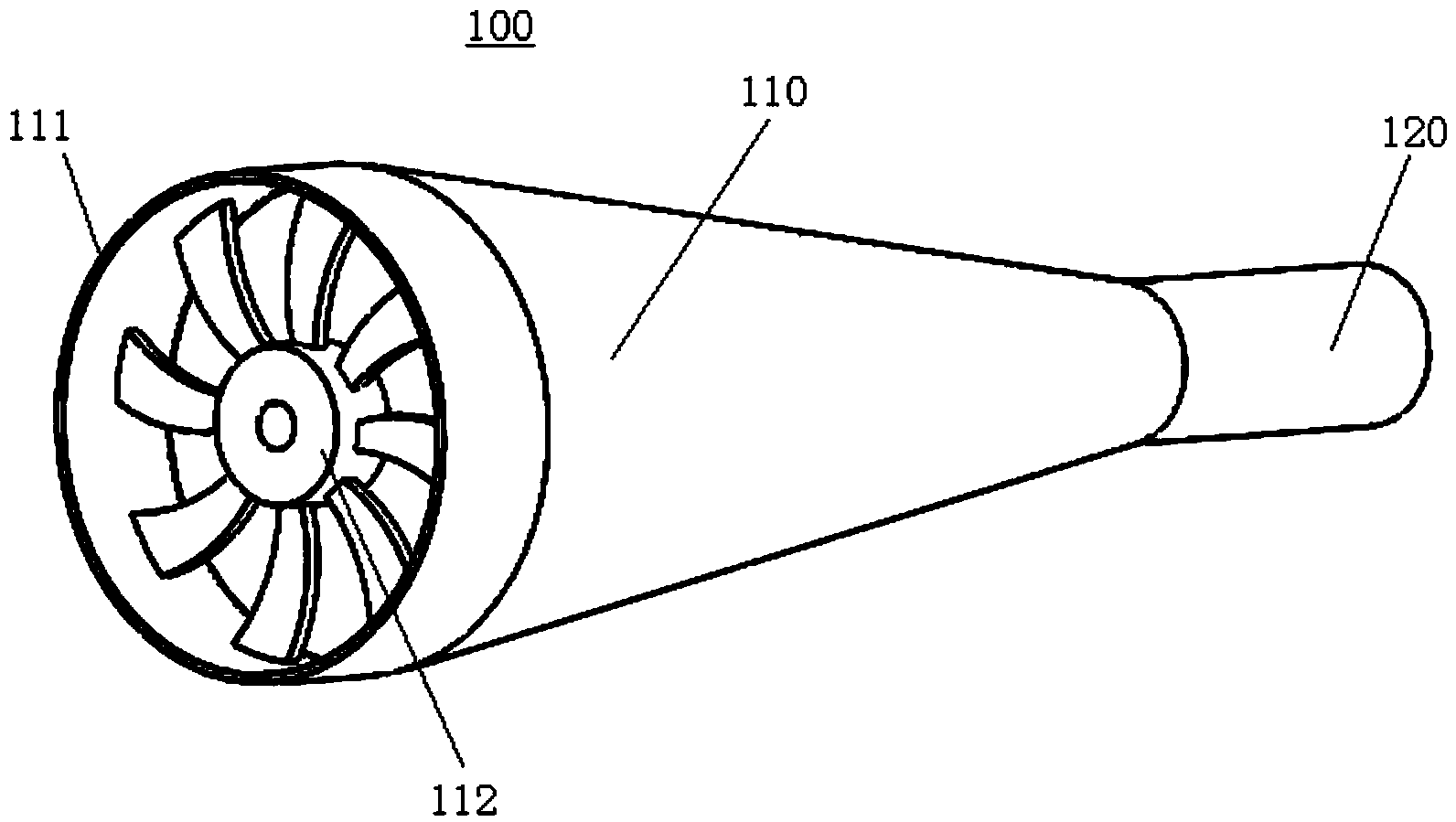 Windward collection device, engine with windward collection device, and windward distribution method
