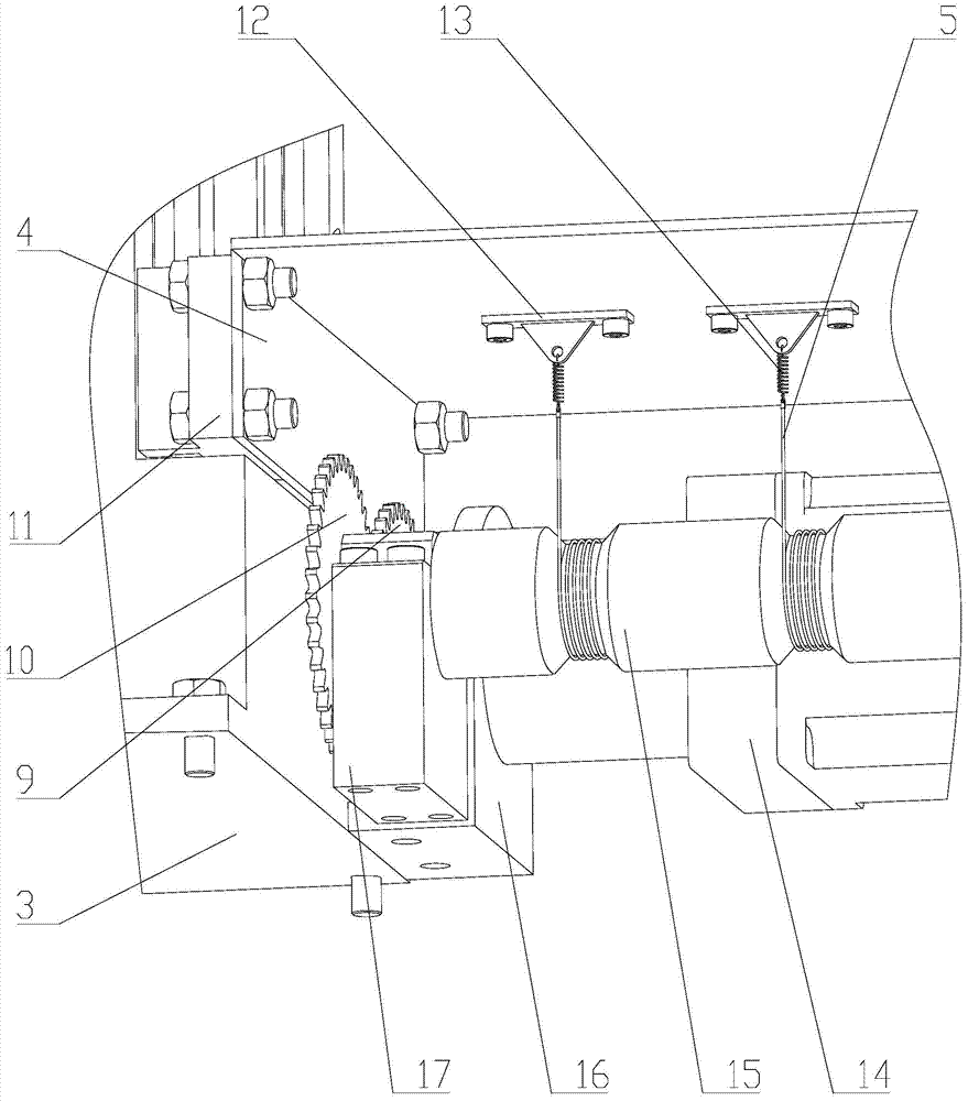 Steel wire type vertical telescopic door capable of automatically tensioning