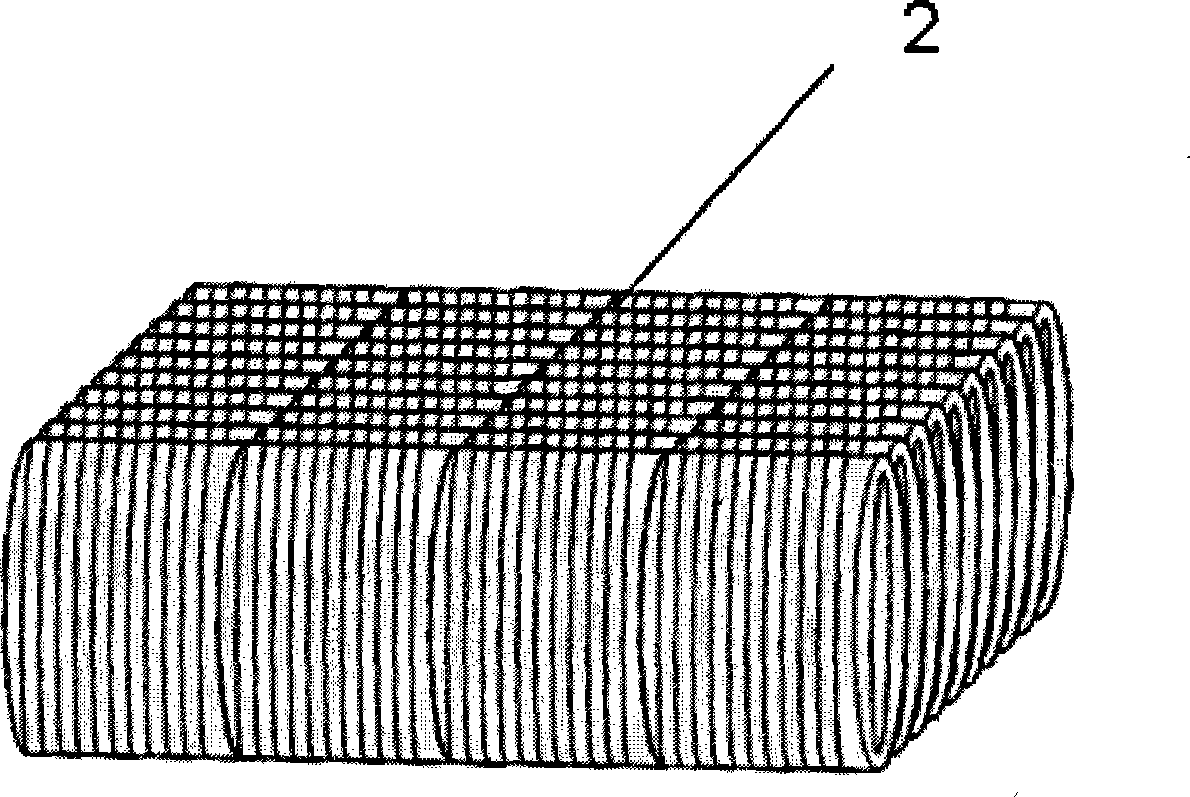 Method for preparing column shaped horniness phase composite wear-resistant jaw plate