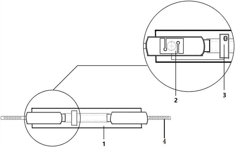 Orthodontic neckband for measuring and controlling tension