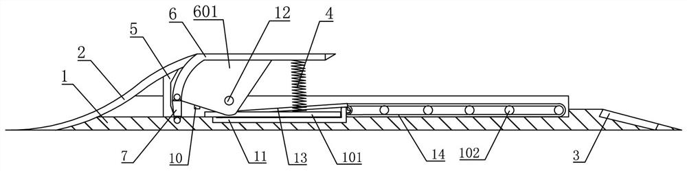 A kind of anti-reverse deceleration belt