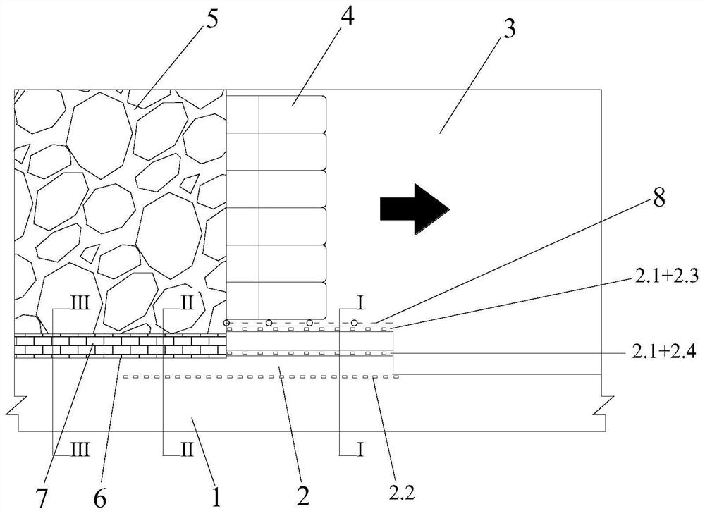 Gob-side entry retaining method for large-dip-angle coal seam