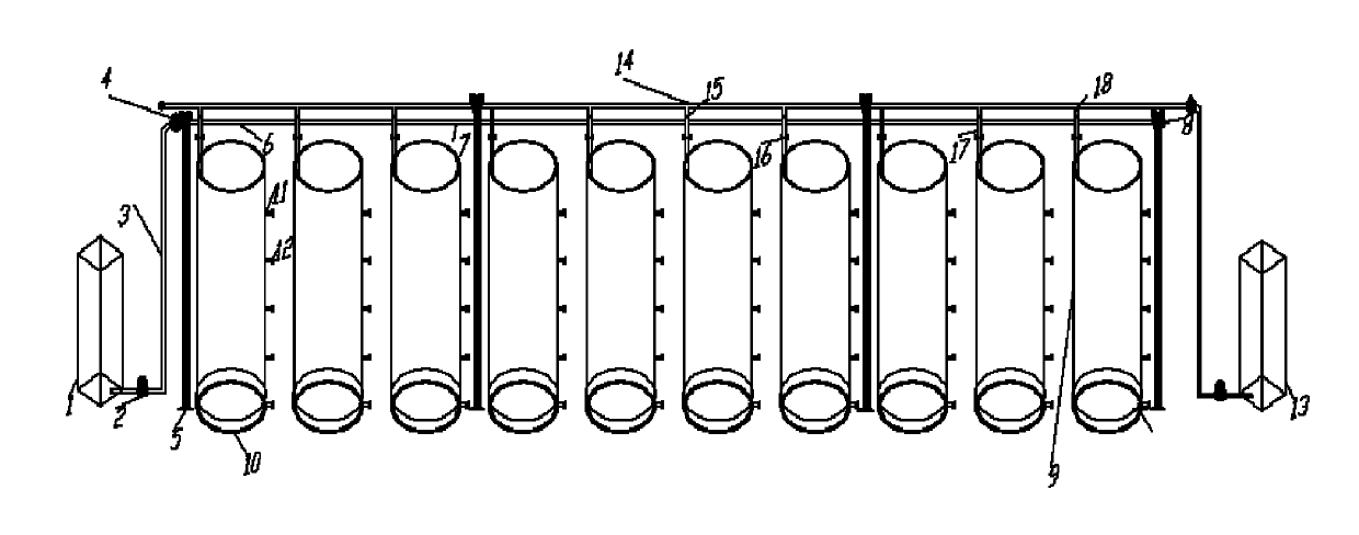 Experimental device for optimizing plant retention system structure based on comprehensive water quality and quantity control