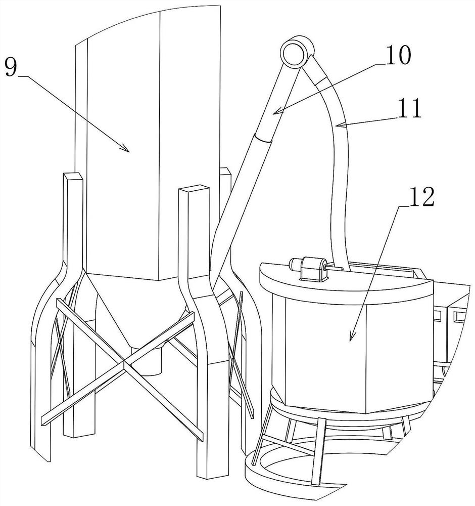 Goaf deep pile forming device