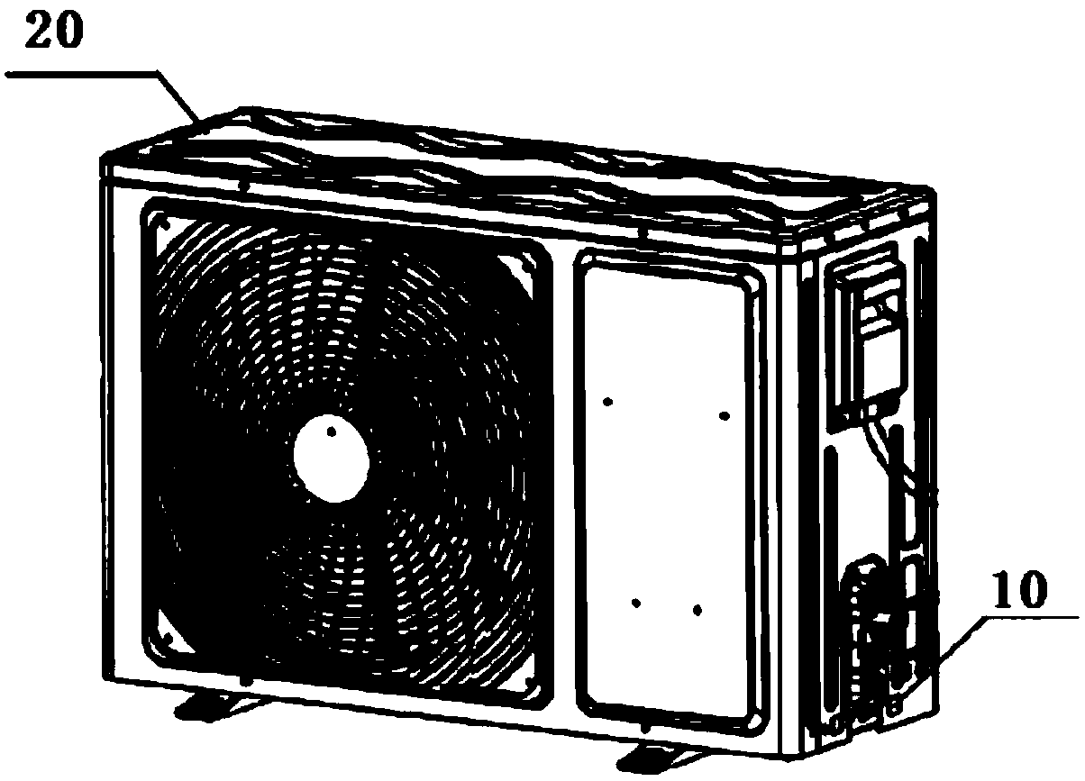 Method and device for protecting air conditioner outdoor unit shell, air conditioner, computer equipment and storage medium