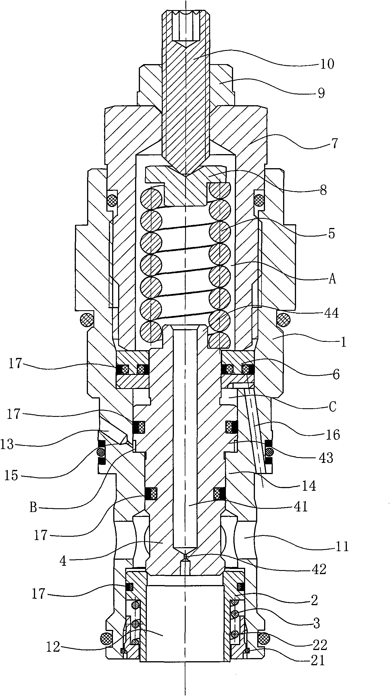 Plug-in type balance valve