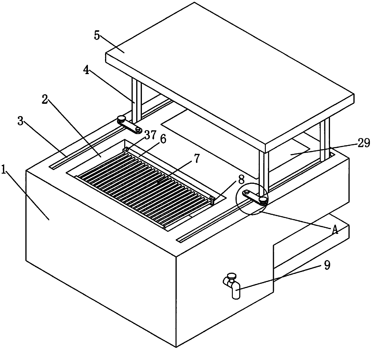 Battery cleaning device