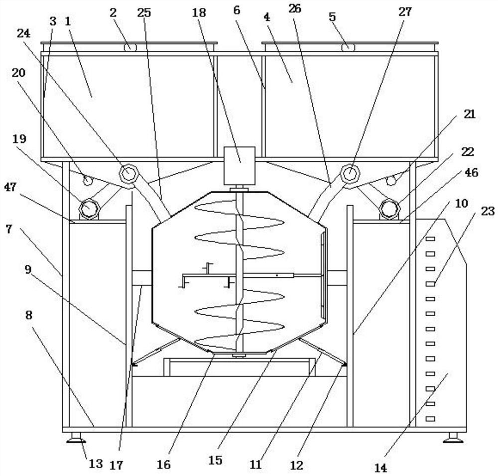 Electric automatic feed mixing device