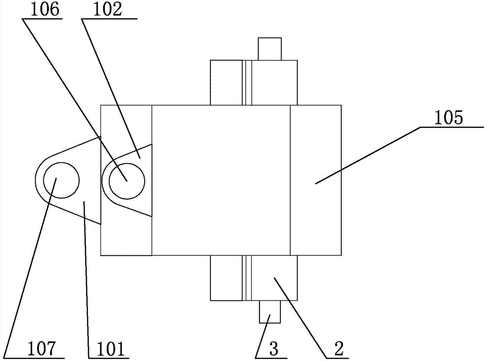 Cooperative type main turning pincer structure