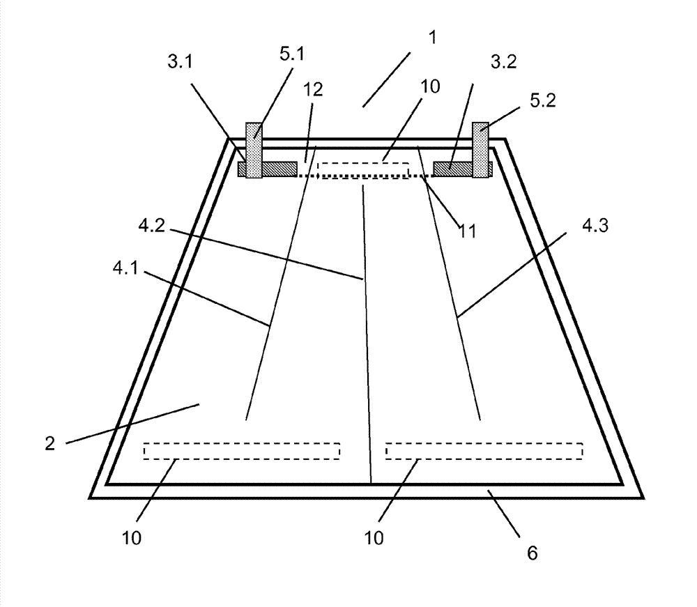 Composite pane having an electrically heatable coating