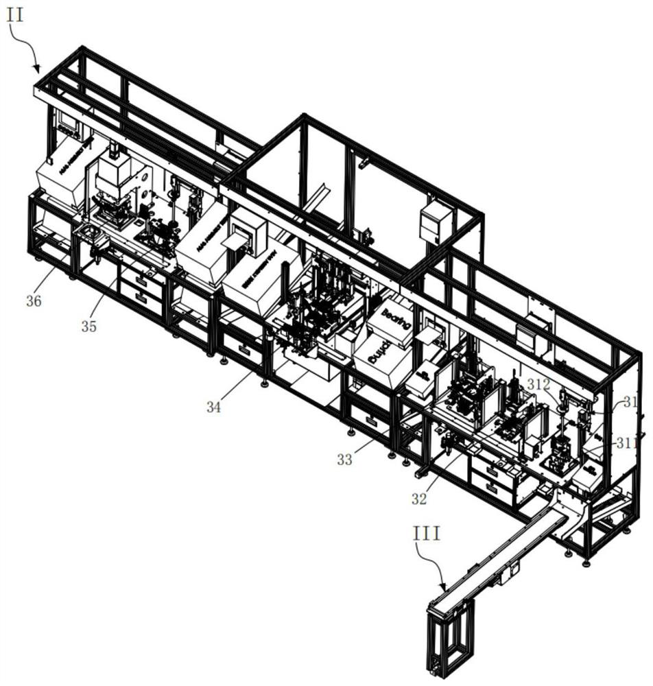 Steering wheel assembly automatic assembling processing line and assembling process