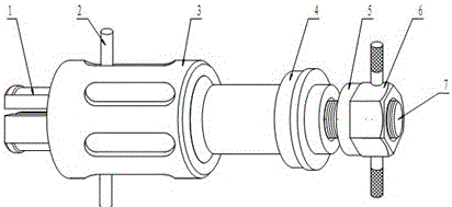 A pull-out type disassembly device for inner bushing of a bearing