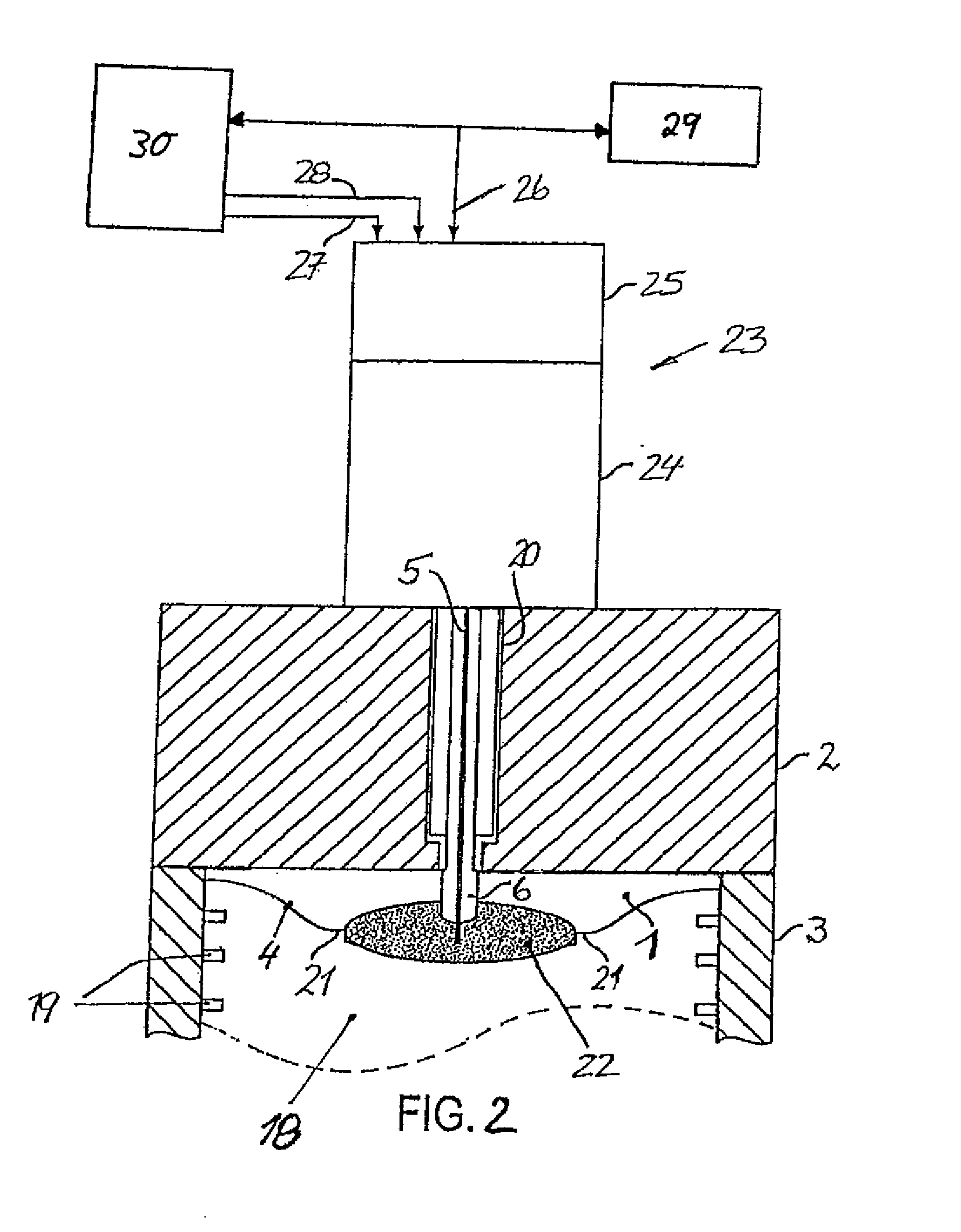 Method for Igniting a Fuel-Air Mixture of a Combustion Chamber, Particularly in an Internal Combustion Engine by Generating a Corona Discharge