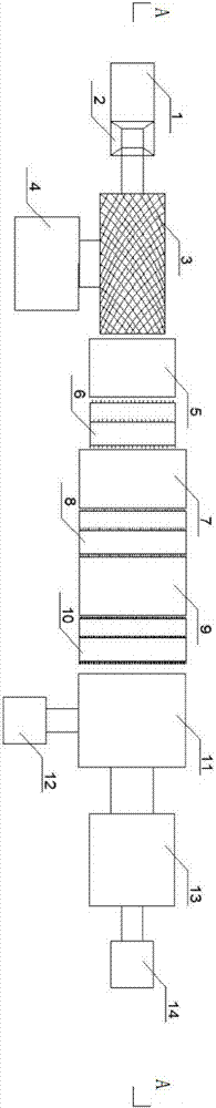 Complete equipment for extracting corn stalk fibers through physical method