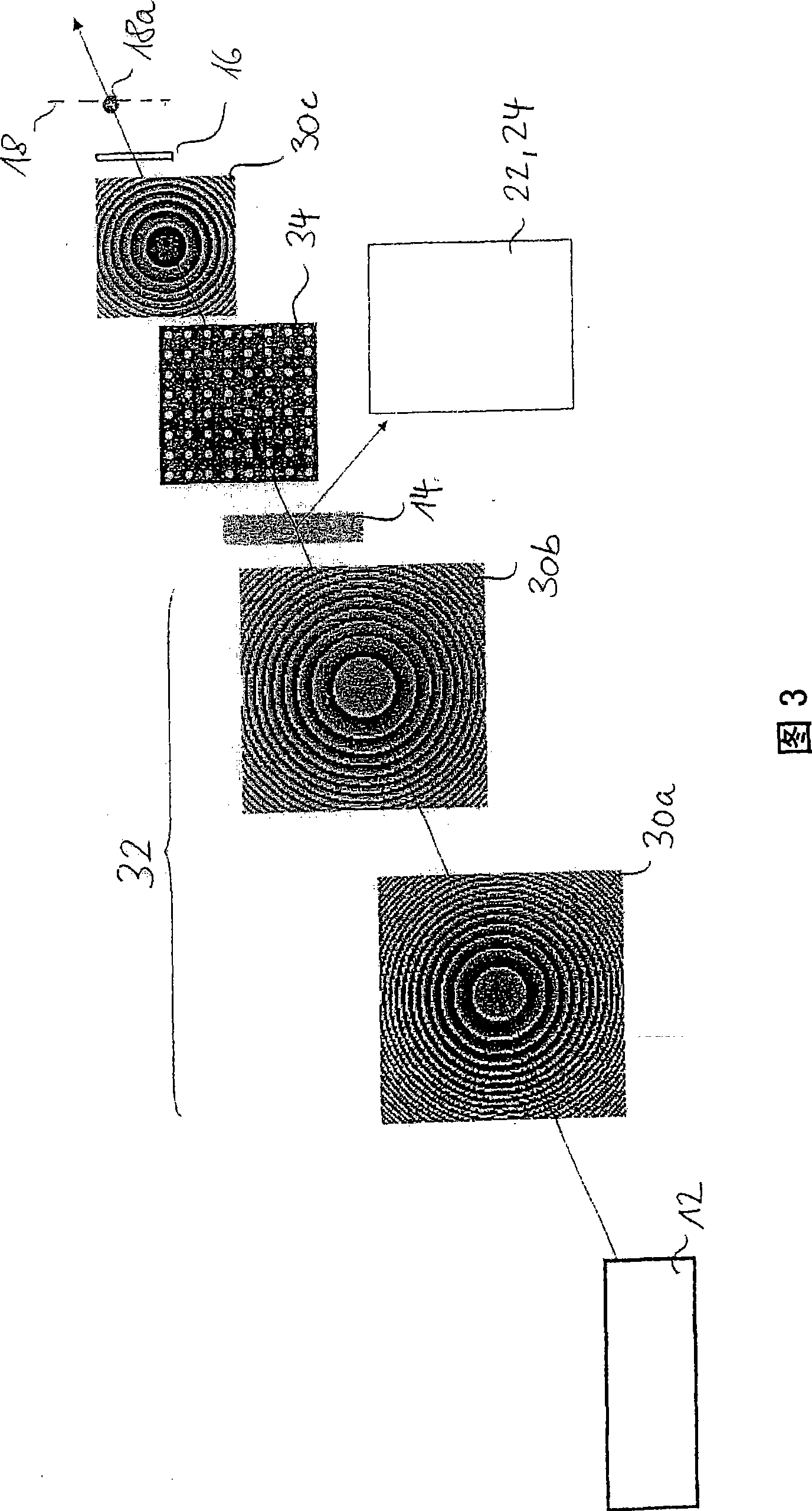 Apparatus and method for the detection of the focused position of an optical system, and ophthalmological treatment apparatus