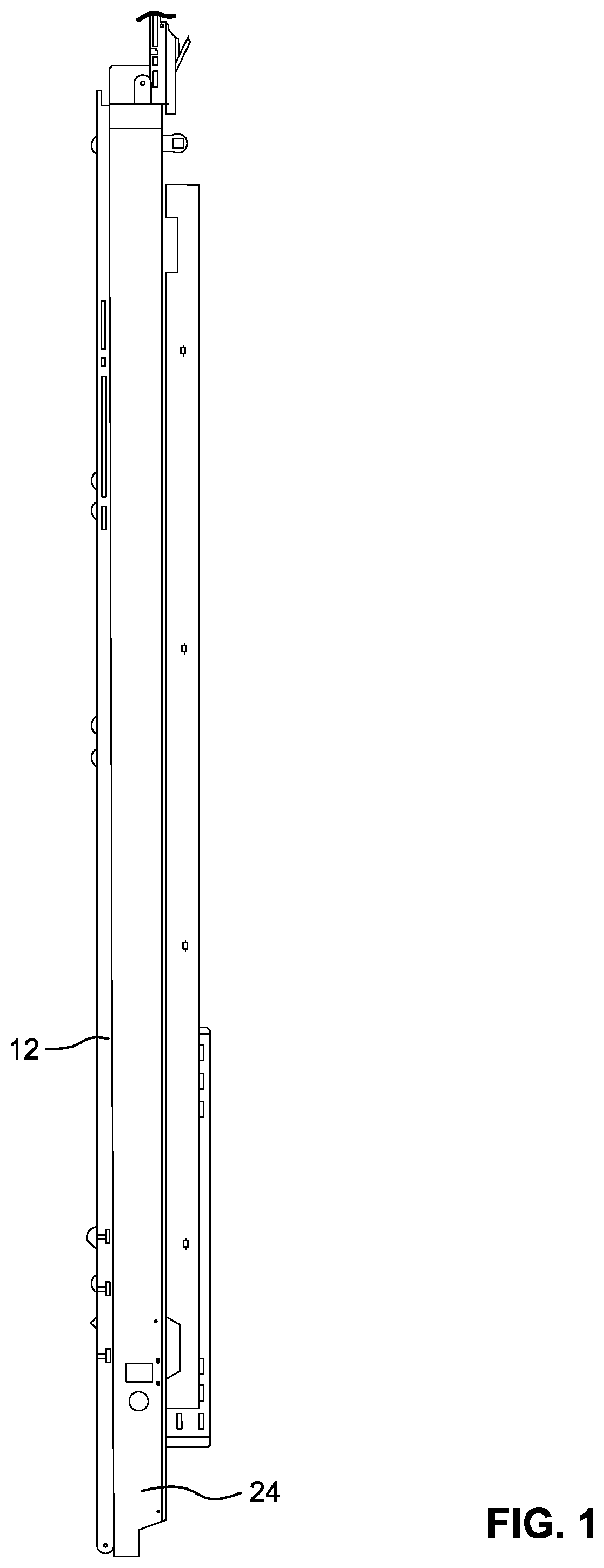 Ramp door operating mechanism