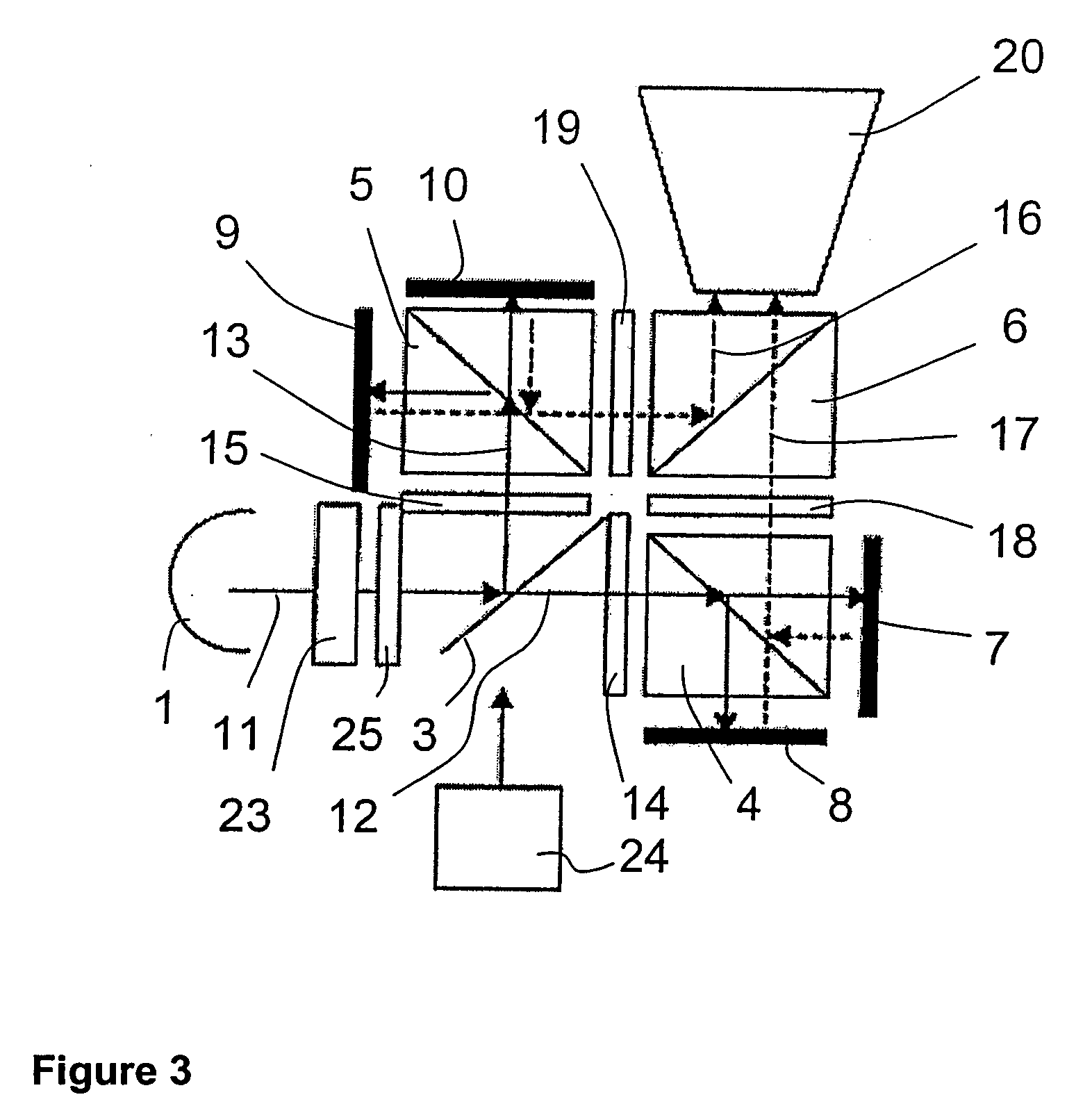 Apparatus for generating a multi color image over a projection surface
