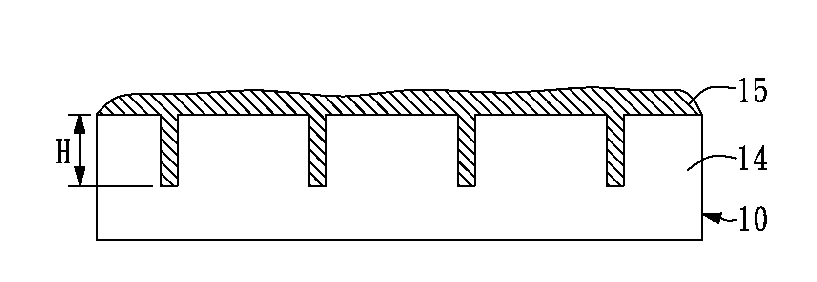 Silicon substrate having nanostructures and method for producing the same and application thereof